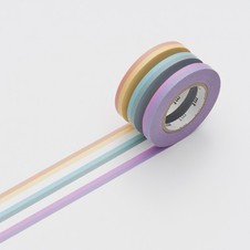 Washi Tape Mt Kamoi Kakoshi 2 tonos pack 3 unidades