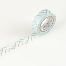 Washi Tape Mt Kamoi Kakoshi rayas CELESTE -PLOMO