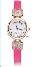 RELOJ HELLO KITTY FACE FUCSIA