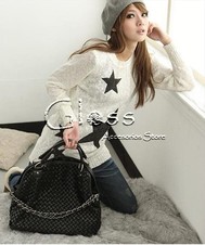 CARTERA CON CADENAS ESTILO TEJIDA