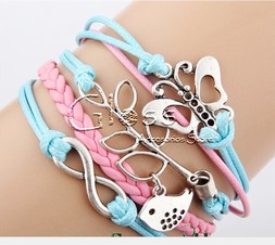 PULSERA VINTAGE MARIPOSA -AVE