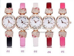 RELOJ HELLO KITTY 5 COLORS