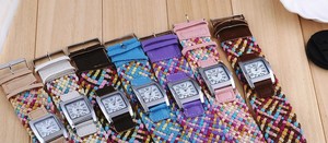 RELOJ BRAZALETE CUERO MULTICOLOR