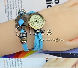 RELOJ -PULSERA -NEON CELESTE